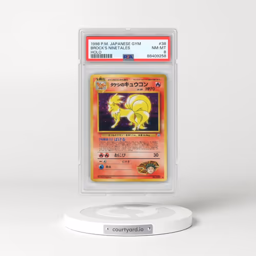 1998 Pokémon Gym #38 Brock's Ninetales - Holo (PSA 8 NM-MT)