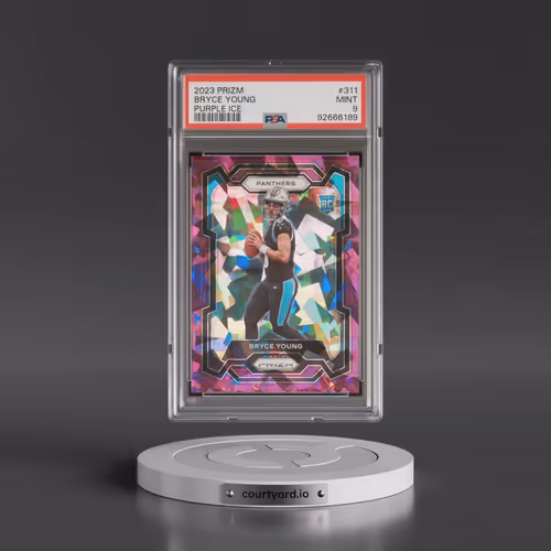 2023 Panini Prizm #311 Bryce Young - Purple Ice (PSA 9 MINT)