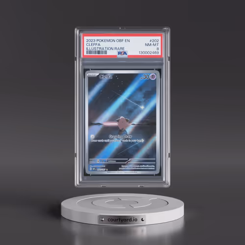2023 Pokémon Obf EN-Obsidian Flames #202 Cleffa - Illustration Rare (PSA 8 NM-MT)
