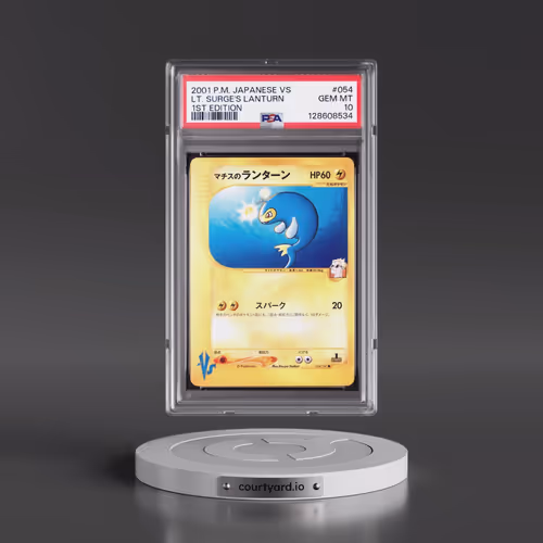 2001 Pokémon VS #054 LT. Surge's Lanturn - 1st Edition (PSA 10 GEM MINT)