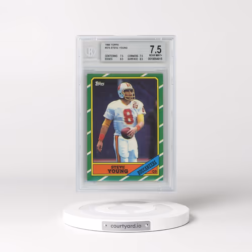 1986 Topps #374 Steve Young (BGS 7.5 NM+)