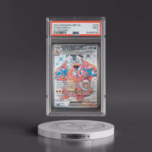 2023 Pokémon Obf EN-Obsidian Flames #215 Charizard EX - Holo Ultra Rare (PSA 9 MINT)