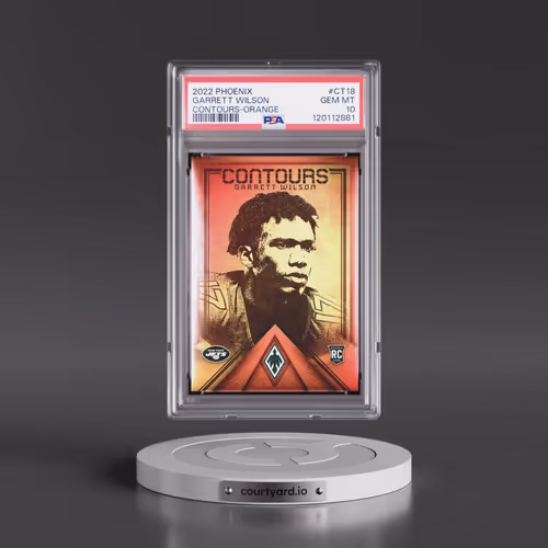 2022 Panini Phoenix Contours #CT18 Garrett Wilson - Orange (PSA 10 GEM MINT)