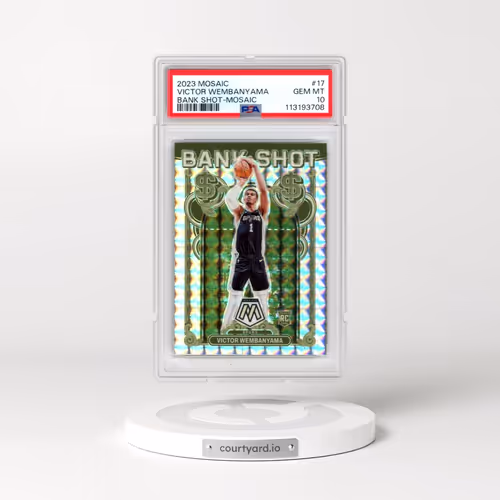 2023 Panini Mosaic Bank Shot #17 Victor Wembanyama - Mosaic (PSA 10 GEM MINT)