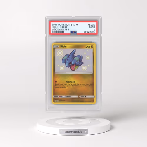 2019 Pokémon Sun & Moon Hidden Fates #SV38 Gible - Holo (PSA 9 MINT)