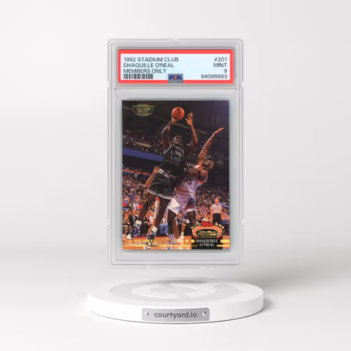 1992 Stadium Club #201 Shaquille O'Neal - Members Only (PSA 9 MINT)