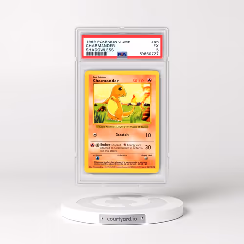 1999 Pokémon Game #46 Charmander - Shadowless (PSA 5 EX)