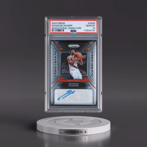 2023 Panini Prizm Sensational Signatures #SSSS Shaedon Sharpe (PSA 10 GEM MINT)