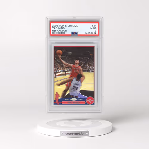 2003 Topps Chrome #11 Yao Ming - Refractor (PSA 9 MINT)