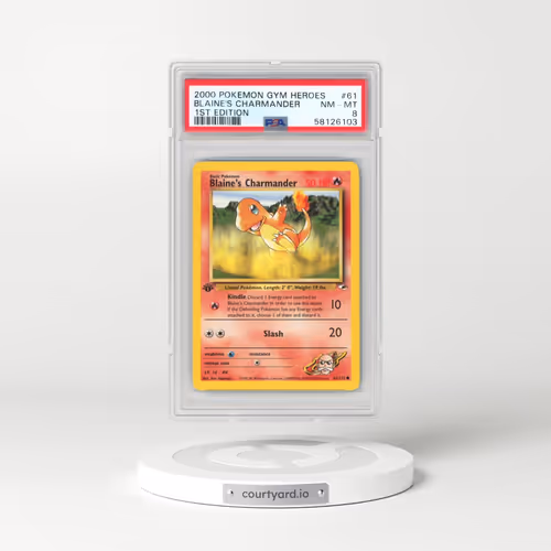 2000 Pokémon Gym Heroes #61 Blaine's Charmander - 1st Edition (PSA 8 NM-MT)