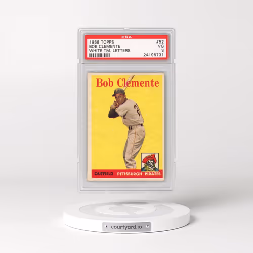 1958 Topps #52 Bob Clemente (PSA 3 VG)
