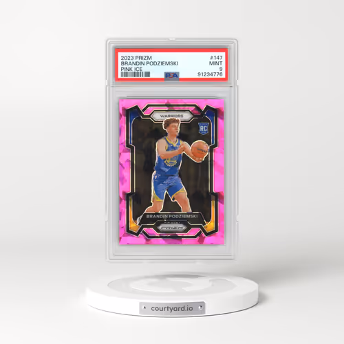 2023 Panini Prizm #147 Brandin Podziemski - Pink Ice (PSA 9 MINT)