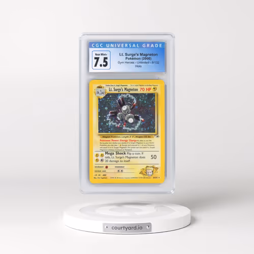 2000 Gym Heroes #8/132 Lt. Surge's Magneton - Holo (CGC 7.5 NM+)
