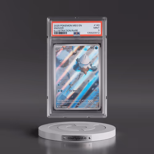 2025 Pokémon Meg EN-Mega Evolution #140 Snover - Illustration Rare (PSA 9 MINT)