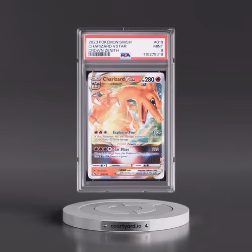 2023 Pokémon Sword and Shield Crown Zenith #019 Charizard Vstar (PSA 9 MINT)