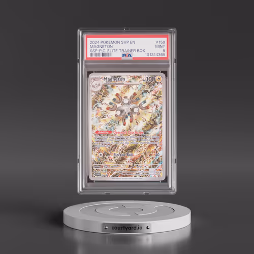 2024 Pokémon Svp EN-SV Black Star Promo #159 Magneton - Surging Sparks Pokemon Center Elite Trainer Box (PSA 9 MINT)