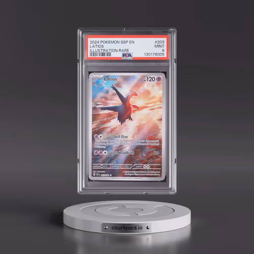 2024 Pokémon Ssp EN-Surging Sparks #203 Latios - Illustration Rare (PSA 9 MINT)