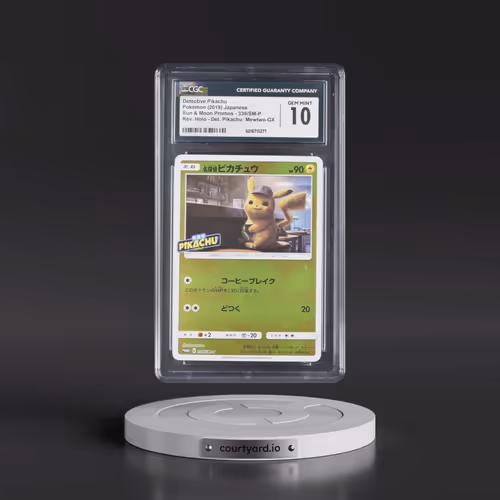 2016 Sun & Moon Promos #339/SM-P Detective Pikachu - Detective Pikachu: Mewtwo-GX Rev. Holo (CGC 10