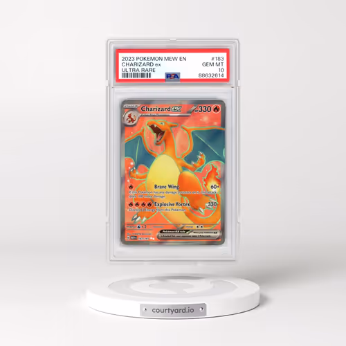 2023 Pokémon Mew EN-151 #183 Charizard EX - Holo Ultra Rare (PSA 10 GEM MINT)