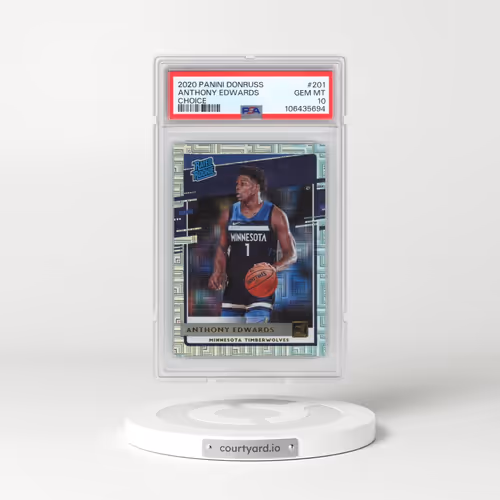 2020 Panini Donruss #201 Anthony Edwards - Choice (PSA 10 GEM MINT)
