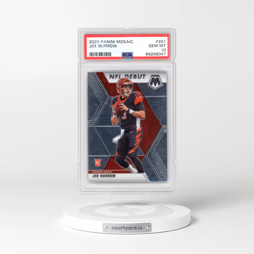 2020 Panini Mosaic #261 Joe Burrow (PSA 10 GEM MINT)