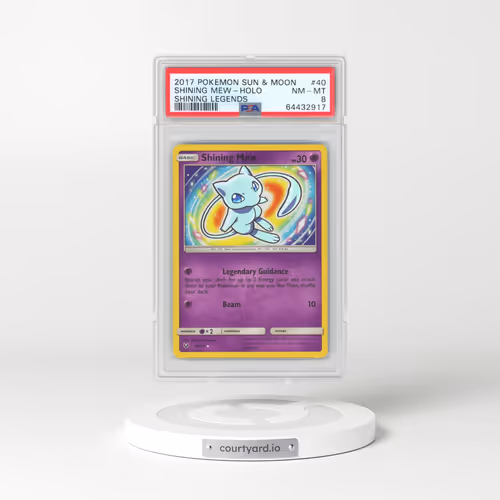 2017 Pokémon Sun & Moon Shining Legends #40 Shining Mew - Holo Holo (PSA 8 NM-MT)