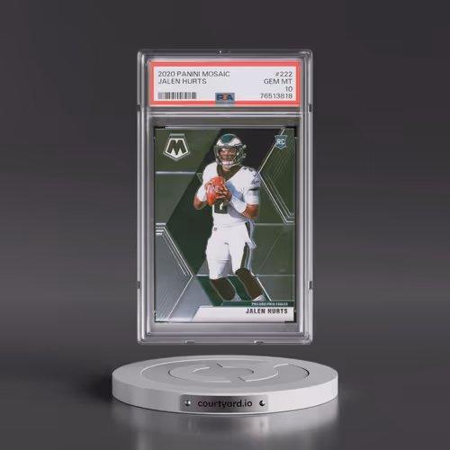 2020 Panini Mosaic #222 Jalen Hurts (PSA 10 GEM MINT)