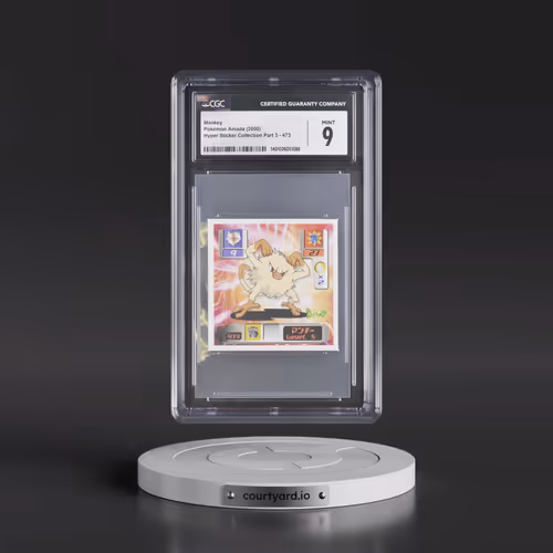 2000 Hyper Sticker Collection Part 3 (2000) #473 Mankey (CGC 9 MINT)
