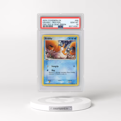 2004 Pokémon EX Fire Red & Leaf Green #66 Krabby - Reverse Foil (PSA 10 GEM MINT)