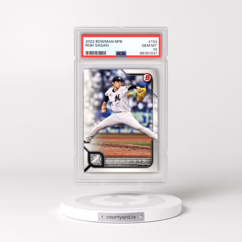 2022 Bowman Npb #133 Roki Sasaki (PSA 10 GEM MINT)