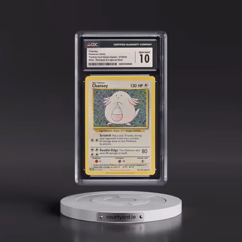 2023 Pokémon CLV-Trading Card Game Classic Venusaur & Lugia EX Deck #015 Chansey (CGC 10 GEM MINT)