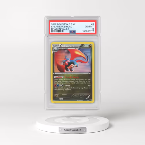 2012 Pokémon Black & White Dragon Vault #8 Salamence - Holo (PSA 10 GEM MINT)