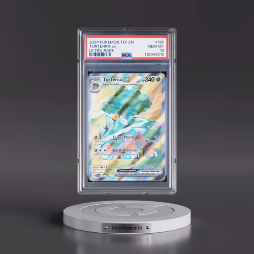 2024 Pokémon Tef EN-Temporal Forces #185 Torterra EX - Holo Ultra Rare (PSA 10 GEM MINT)