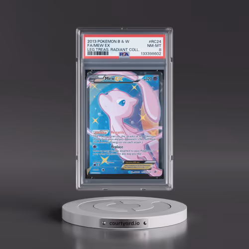 2013 Pokémon Black & White Legendary Treasures Radiant Collection #RC24 Mew EX - Holo Full Art (PSA
