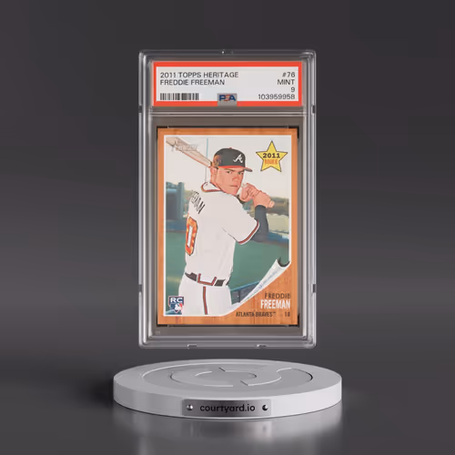 2011 Topps Heritage #76 Freddie Freeman (PSA 9 MINT)