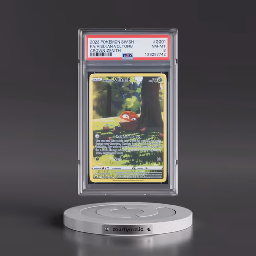 2023 Pokémon Sword and Shield Crown Zenith #GG01 Hisuian Voltorb - Full Art (PSA 8 NM-MT)