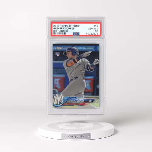 2018 Topps Chrome #31 Gleyber Torres - Refractor (PSA 10 GEM MINT)