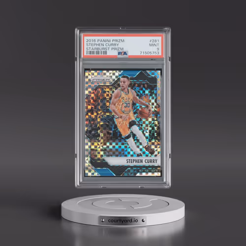 2016 Panini Prizm #281 Stephen Curry - Starburst Prizm (PSA 9 MINT)