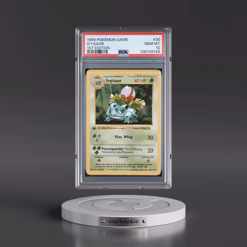 1999 Pokémon Game #30 Ivysaur - 1st Edition (PSA 10 GEM MINT)
