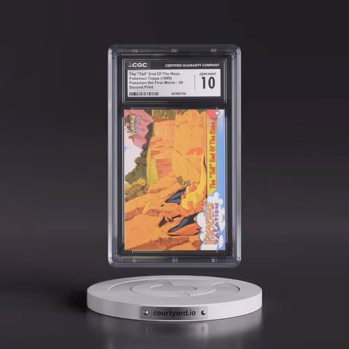 1999 Pokémon the First Movie #50 The "Tail" End Of The Race - Second Print (Black Topps Logo) (CGC 1