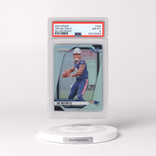2024 Panini Prizm #354 Joe Milton III - Silver Prizm (PSA 8 NM-MT)