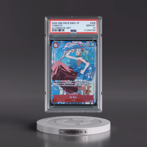 2025 One Piece Japanese EB02-Extra Booster -Anime 25th Collection #006 Yamato - Alternate Art (PSA 1