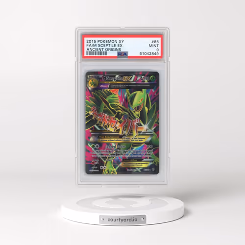 2015 Pokémon XY Ancient Origins #85 M Sceptile EX - Holo Full Art (PSA 9 MINT)