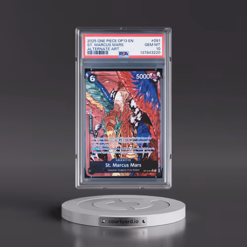 2025 One Piece OP13-Carrying on His Will #091 St. Marcus Mars - Alternate Art (PSA 10 GEM MINT)