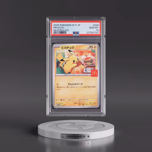 2025 Pokémon M-P Promo #020 Pikachu - McDonald's (PSA 10 GEM MINT)