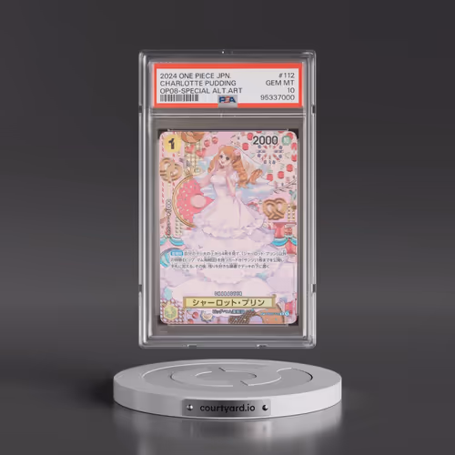 2024 One Piece Japanese OP08-Two Legends #112 Charlotte Pudding - Special Alternate Art (PSA 10 GEM