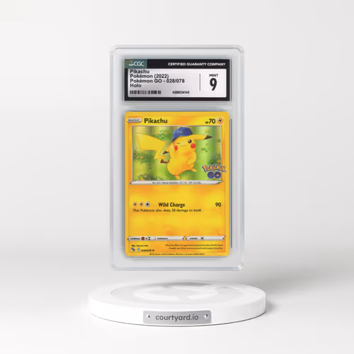 2022 Pokémon GO #028/078 Pikachu - Holo (CGC 9 MINT)