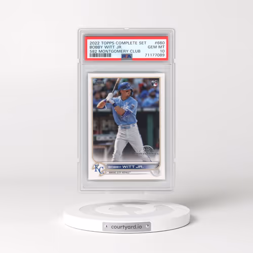 2022 Topps Complete Set #660 Bobby Witt Jr. - 582 Montgomery Club (PSA 10 GEM MINT)