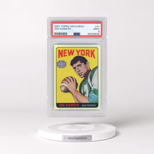 2001 Topps Archives Reserve #41 Joe Namath (PSA 9 MINT)