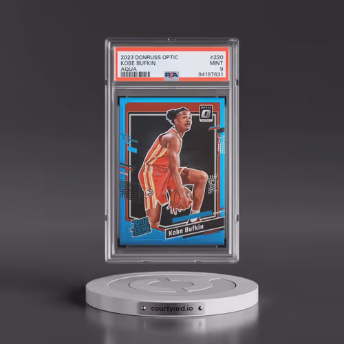 2023 Panini Donruss Optic #220 Kobe Bufkin - Aqua (PSA 9 MINT)